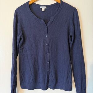 Old Navy Button Down cardigan Sweater Navy Blue women M